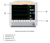 Wall Mounting Wire/wireless Central Monitoring System Applicable to ICU/CCU/OR E15 Plug-in Patient Monitor