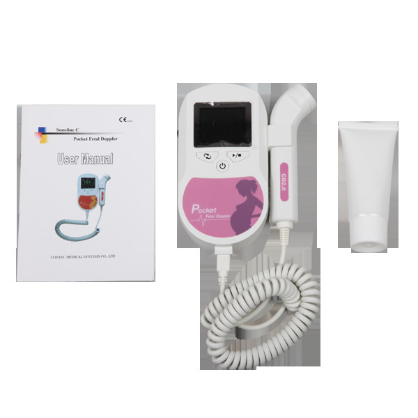 Ultrasound Equipment Pocket Fetal Doppler Built In Speaker Color Display