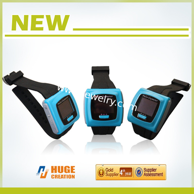 Wrist digital oximeter With measured data overruns limits and low-voltage alarm pulse oximeter AH-50F
