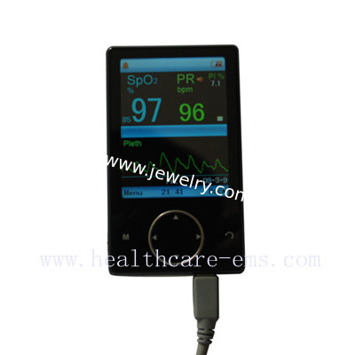 Fingertip Pulse Oximete with 2.8" color OLED  display real-time clock model AH-60F