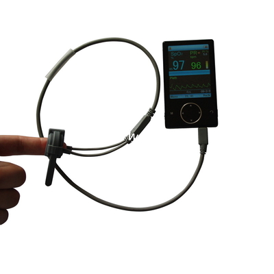 Fingertip Pulse Oximete with 2.8" color OLED  display real-time clock model AH-60F