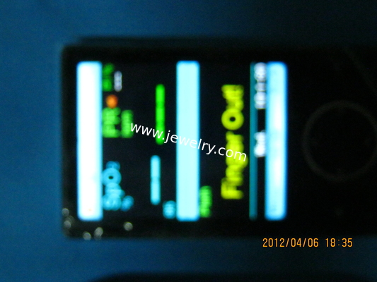 Bluetooth Fingertip Pulse Oximete with 2.8" color OLED  display real-time clock model AH-60FW