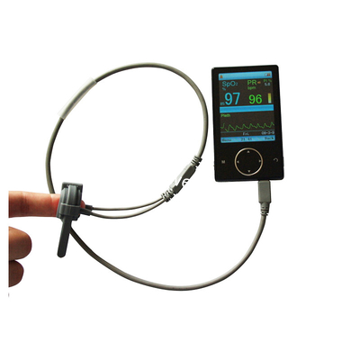 Bluetooth Fingertip Pulse Oximete with 2.8" color OLED  display real-time clock model AH-60FW