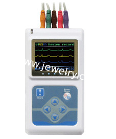 TLC9803 3-Channel Portable 24 Hour Heart Monitoring Recorder System Holter Patient Monitor ecg cable ECG EKG