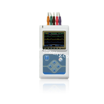TLC9803 3-Channel Portable 24 Hour Heart Monitoring Recorder System Holter Patient Monitor ecg cable ECG EKG