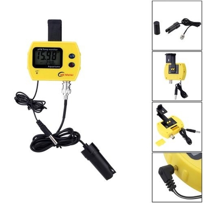 Online pH Meter for Aquarium Acidimeter Water Quality Analyzer pH & TEMP Meter Measure  E1147