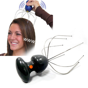 hot wholesale spider automatic vibrating electric head massager comb vibrating electric hair scalp massager DS-BHC1509