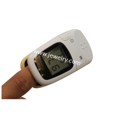 White Recording Fingertip Pulse Oximeter Monitor Pulse Oxygen Saturation AH-8082