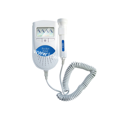 DC 3.0 V Continuous wave Pocket Fetal Doppler Without Display For Home Use