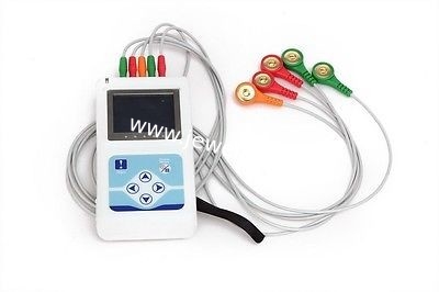 Diagnostic-tool TLC9803 Portable Cable 24 Hour Heart Monitoring 3 Channels Recordable Dynamic ECG System