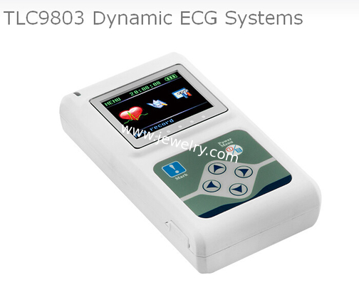 Diagnostic-tool TLC9803 Portable Cable 24 Hour Heart Monitoring 3 Channels Recordable Dynamic ECG System