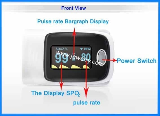 Dual color OLED diaplsy with four dirextions YK-80A oximeter fingertip pulse