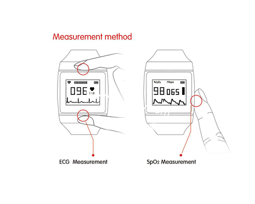 Best Blood Pressure Monitor Multifunction Digital Wearable Monitor CMS50K Spo2 ECG Pedometer Calorie Sleep