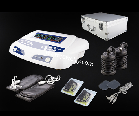 Detox Foot Spa Machine Ion Cleansing AH-805D Dual Persons Dual Screen with High Quanlity Protable Aluminum Box Massager