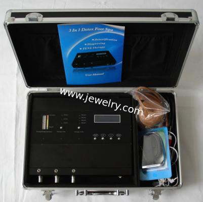 3 in 1 Multi-function Foot Spa Detox Machine CE Approval Ion Cleanse Foot Relaxation Spa Bubble Batu AH-D10 DHL Free Shi