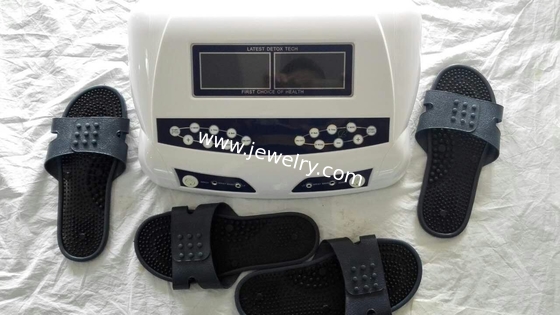 Ion Cleanse Foot Spa Detox Machine for Two Persons AH-805C Single Screen with Dual Massager Slippers and portable Alumin