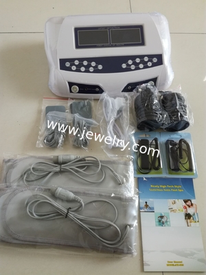 Ion Cleanse Foot Spa Detox Machine for Two Persons AH-805C Single Screen with Dual Massager Slippers and portable Alumin