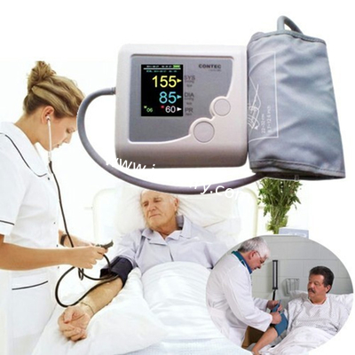 DHL free shipping Fully Automatic Arm Digitl Blood Pressure Monitor Sphygmomanometer Color LCD CONTEC08E with CE FDA