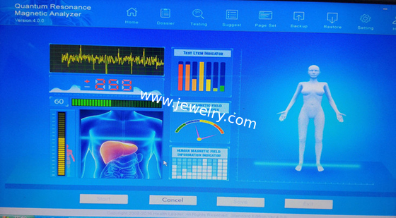 10 Kinds Languge 4th Generation Sub-health Monitor 44 reports Quantum Middle Size Resonance Magnetic Body Health AH-Q43