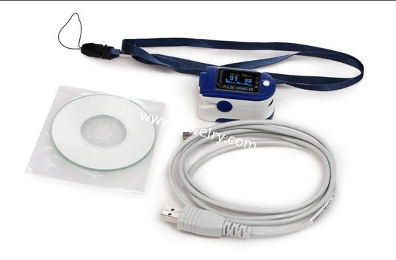 CMS50D+ CE FDA Fingertip Pulse Oximeter SPO2 USB Software OLED Display 24 Hours Record Pulse Rate Alarm Monitor