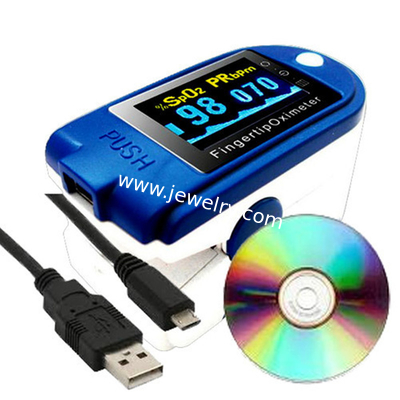 Fingertip Pulse Oximeter with CD Software oximetro de dedo Pulse Rate,SPO2 Alarm Monitor Home Health Care