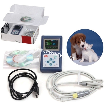 New Hand-held Veterinary Pulse Oximeter for Amimals Pets Vet Use with USB Software SpO2 Monitor blood oxygen AH-60D VET