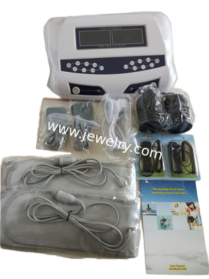 Detox Foot Spa Machine Ion Cleansing AH-805D Dual Persons Dual Screen with High Quanlity Protable Aluminum Box Massager