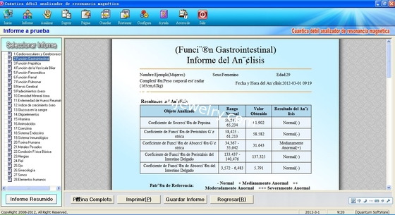 Magnetic Resonance Quantum Body Health Analyzer 41 Reports AH-Q8