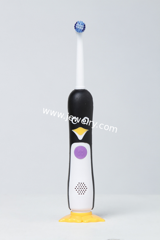 Cartoon penguin design for Children Electric toothbrush with music timer TB-1040 with LED light