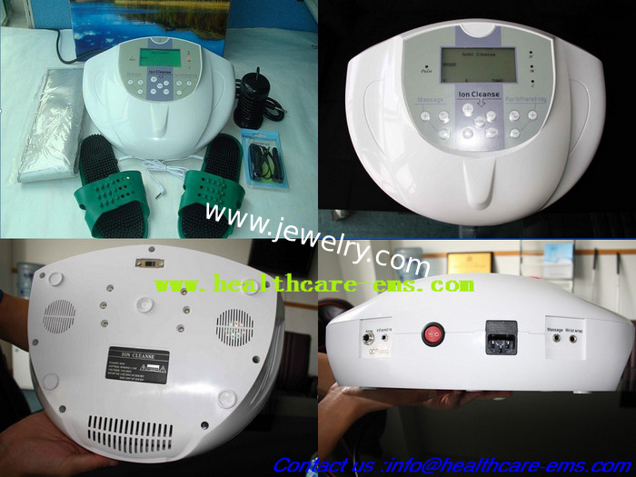Nagative Ion Generator Single Detox Foot Spa Remote Infrared Ray Function Ultra Big Liquid-crystal Display AH-02