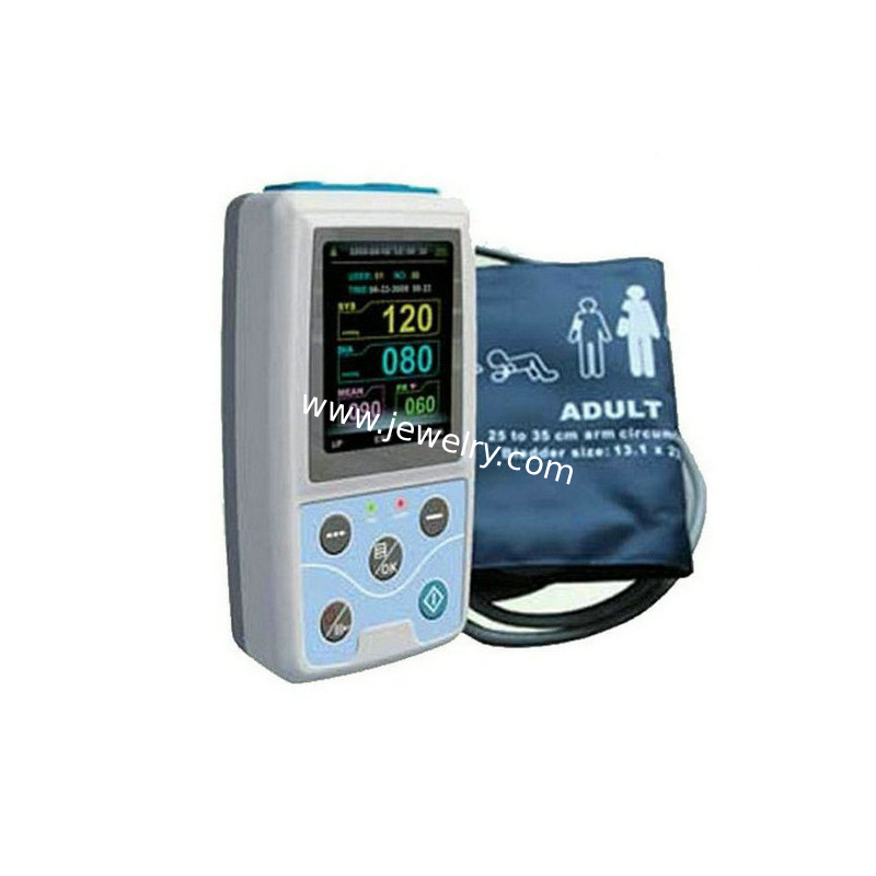 Digital Ambulatory Automatic NIBP+ Pulse Rate+ Oximeter probe Blood Pressure Monitor PM50